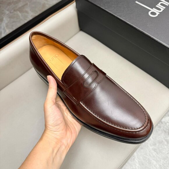 Dunhill Mens Classic Business Leather Shoes Brown main image 5